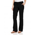 Dickies Women's Flat Front Stretch Twill Pant, Black, 14 Regular