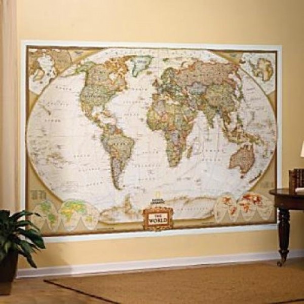 Buy Mural World Map Type: Executive imported from USA Sale online in UAE