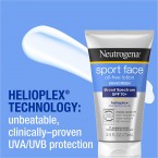 Neutrogena Sport Face Sunscreen SPF 70+, Oil-Free Facial Sunscreen Lotion with Broad Spectrum UVA/UVB Sun Protection, Sweat-Resistant & Water-Resistant