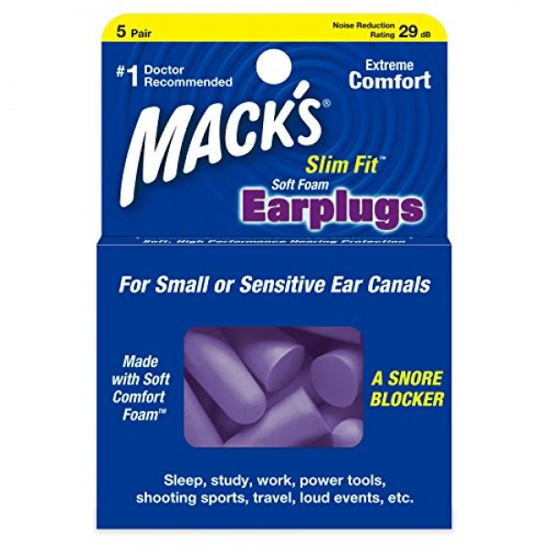 Original Mack's Slim Fit Soft Foam Earplugs online in UAE