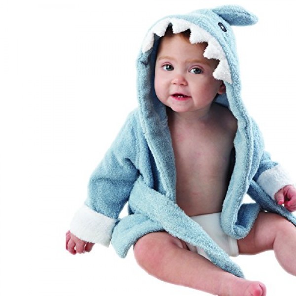 Get online Imported Baby Robes Blue Shark Shaped in UAE 