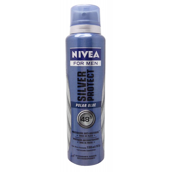 Buy Nivea for Men Silver Protect Polar Blue Antiperspirant Spray Online in UAE