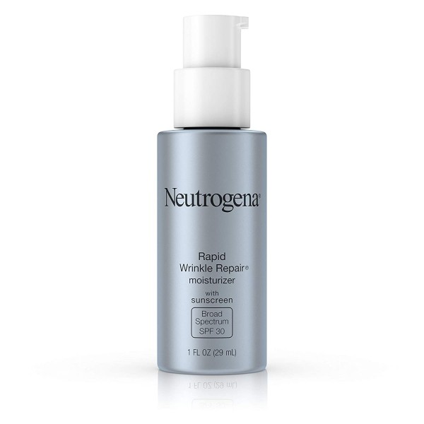 Neutrogena Rapid Wrinkle Repair Daily Retinol Anti-Wrinkle Moisturizer, Anti-Wrinkle Face & Neck Retinol Cream with Hyaluronic Acid, Retinol & Glycerin with SPF 30 Sunscreen