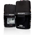 Zoom H2n Stereo/Surround-Sound Portable Recorder, 5 Built-In Microphones, X/Y, Mid-Side, Surround Sound, Ambisonics Mode, Records to SD Card, For Recording Music, Audio for Video, and Interviews