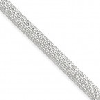 Buy ICE CARATS 925 Sterling Silver Link Mesh Bracelet Online in UAE