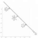 Buy ICE CARATS 925 Sterling Silver Snowflake Bracelet Online in UAE