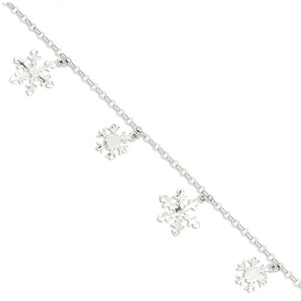 Buy ICE CARATS 925 Sterling Silver Snowflake Bracelet Online in UAE