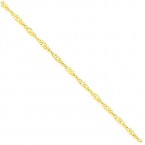 Buy ICE CARATS 10kt Yellow Gold Singapore Bracelet Chain Online in UAE