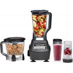 Ninja BL770 Mega Kitchen System and Blender with Total Crushing Pitcher, Food Processor Bowl, Dough Blade, To Go Cups, 1500-Watt Base, Black