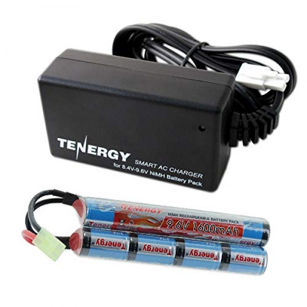 High Quality Tenergy Combo 1600mAh Butterfly Mini NiMH Battery Pack + Smart Charger imported from USA