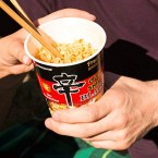 Spicy Shin Black Noodle Soup by NongShim sale in UAE