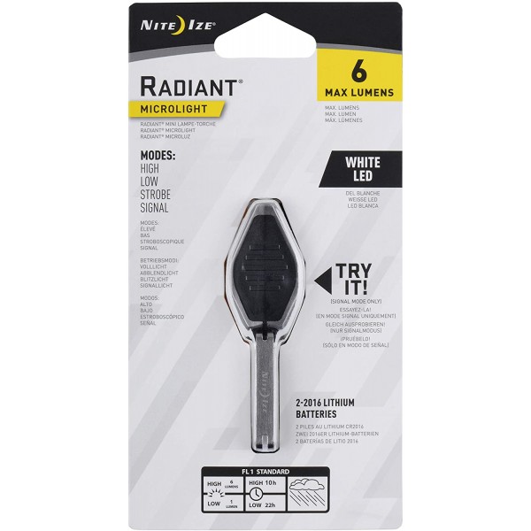 Nite Ize Radiant Microlight, 6 Lumen Led Key Cha..