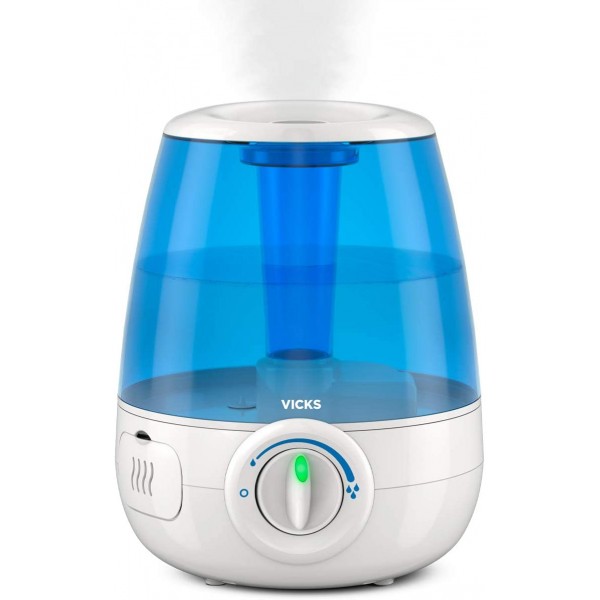 Vicks Filter-Free Ultrasonic Cool Mist Humidifier, Medium Room, 1.2 Gallon Tank-Humidifier for Baby and Kids Rooms, Bedrooms and More