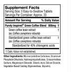 Green Coffee Bean Extract for Weight Loss Supplement | Purely Inspired Green Coffee Extract to Lose Weight | Dietary Supplements for Weight Loss | Non Stimulant Weight Loss Coffee Pills, 100 Count