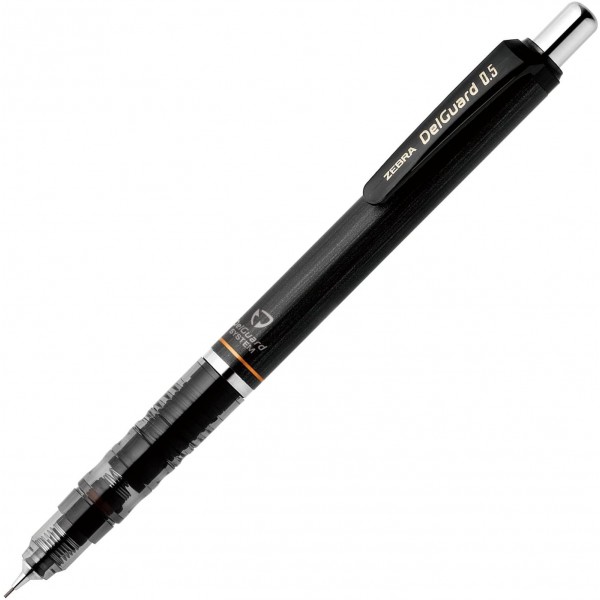 Zebra Delguard 0.5mm Lead Mechanical Pencil, Bla..