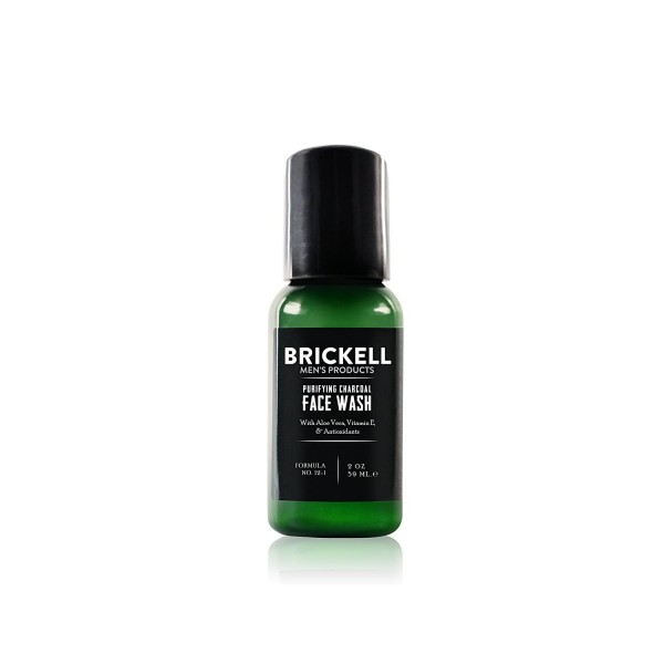 Brickell Men's Purifying Charcoal Face Wash for Men, Natural and Organic Daily Facial Cleanser Buy in UAE