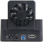 StarTech.com Hot-Swap Hard Drive Docking Station for 2.5"/3.5" SATA III Hard Drives - External eSATA/USB 3.0 Hard Drive Dock w/ UASP (SDOCKU33EF) , Black