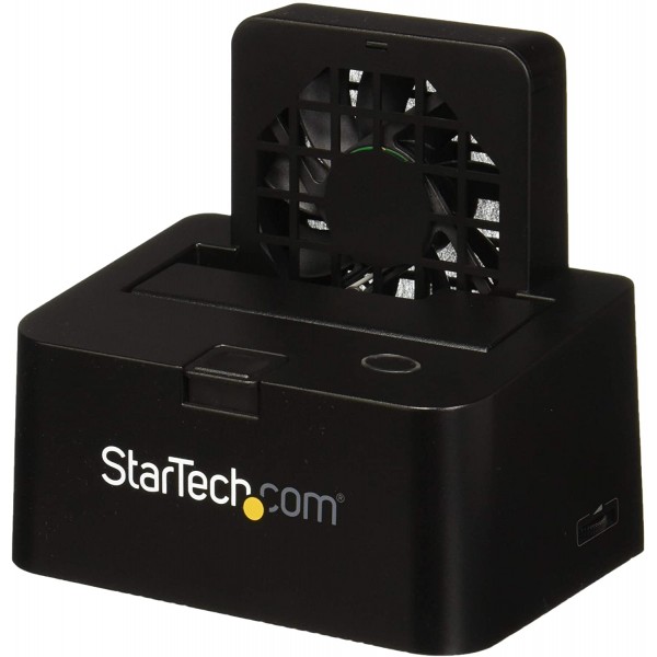 StarTech.com Hot-Swap Hard Drive Docking Station for 2.5"/3.5" SATA III Hard Drives - External eSATA/USB 3.0 Hard Drive Dock w/ UASP (SDOCKU33EF) , Black