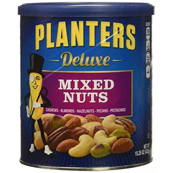 Buy imported Planters Deluxe Mixed Nuts, 15.25 Ounce Canister online in UAE 