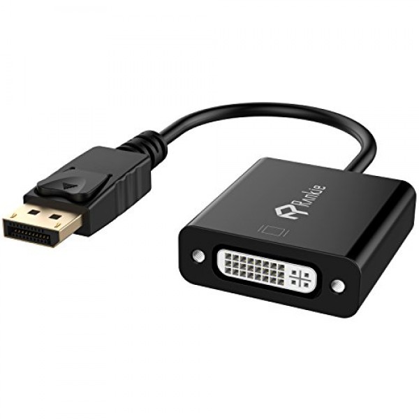 High Quality Rankie DP to DVI Adapter, Gold Plated DVI Male to Female Converter imported from USA