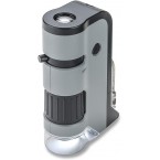 Original Carson MicroFlip 100x-250x LED and UV Lighted Pocket Microscope with Flip Down Slide Base Buy in UAE