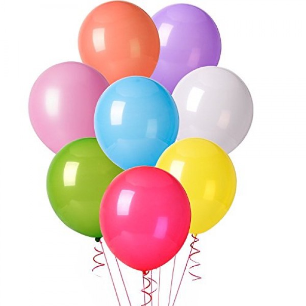 MESHA 12 Inches Assorted Color Party Balloons Online in UAE