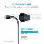 Anker Powerline+ Micro USB, Double Braided Nylon Cable for Samsung, LG, Motorola, and More Imported from USA