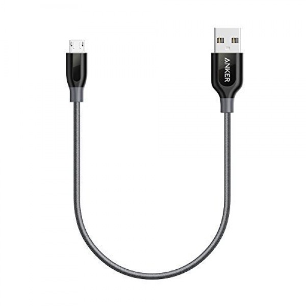 Anker Powerline+ Micro USB, Double Braided Nylon Cable for Samsung, LG, Motorola, and More Imported from USA