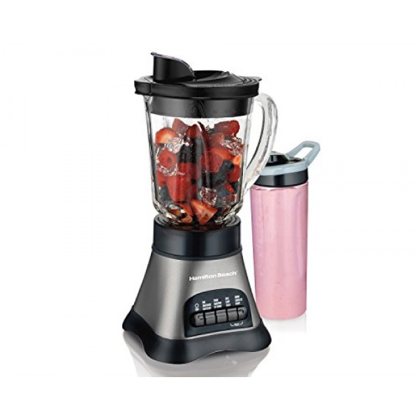 Buy Hamilton Beach Blender For Shakes & Smoothies with  Jar and Single Serve Travel Jar Online in UAE