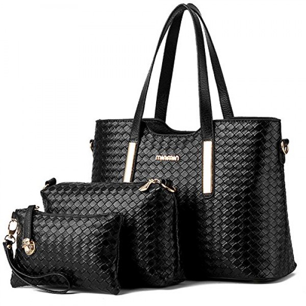 Buy Vincico Women 3 Piece Tote Bag Pu Leather We..