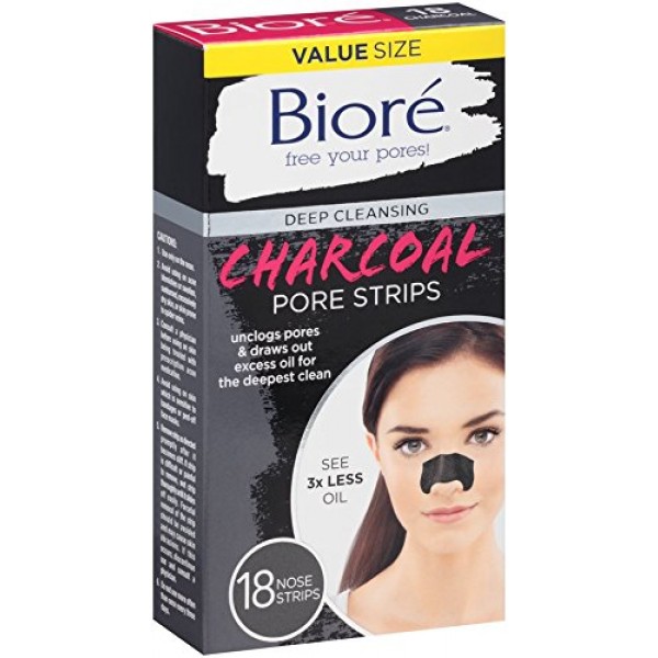 Bioré Deep Cleansing Charcoal Pore Strips (18 Count)