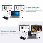 UNITEK Dual-Display USB 3.0 Universal Docking Station with HDMI (up to 2048x1152 Resolution) & VGA Outputs Made in USA 