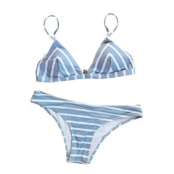 Shop online Imported Women strip printed Bikini in UAE 