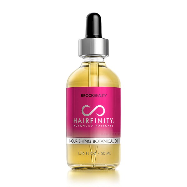 Hairfinity Botanical Hair Oil - Growth Treatment for Dry Damaged Hair and Scalp with Jojoba, Olive, Sweet Almond Oils and More - Silicone and Sulfate Free 1.76 oz