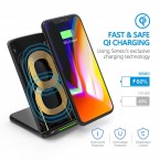 Buy  Seneo Qi Certified Fast Wireless Charging Pad Stand Online in UAE