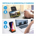 Buy  Seneo Qi Certified Fast Wireless Charging Pad Stand Online in UAE