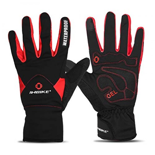 inbike mens winter cold weather thermal windproof gel bike gloves shop online in UAE