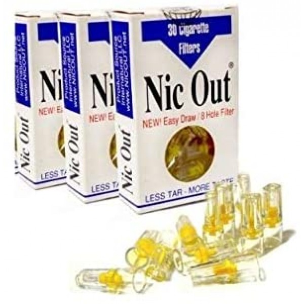 Nic-out Cigarette Filters 3 Packs (90 Filters) S..