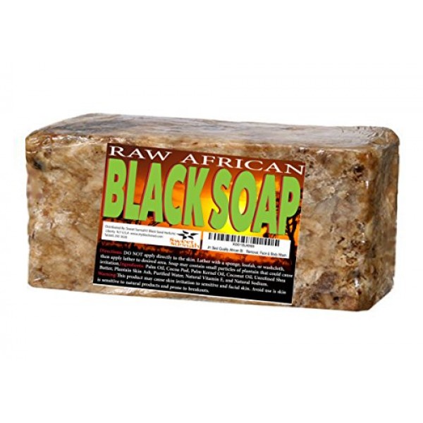 african black soap - 1 pound. raw organic soap for acne shop online in UAE