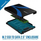 Original Sabrent M.2 SSD to 2.5-Inch SATA III Aluminum Enclosure Adapter online in UAE