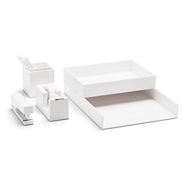 Durable White Desk Collection Set sale in UAE