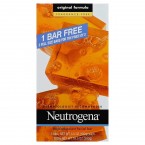 Neutrogena Original Fragrance-Free Facial Cleansing Bar with Glycerin, Pure & Transparent Gentle Face Wash Bar Soap, Free of Harsh Detergents, Dyes & Hardeners