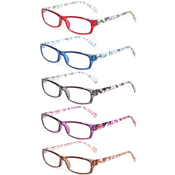 Readers Spring Hinge with Pattern Print Eyeglasses for Women imported from USA