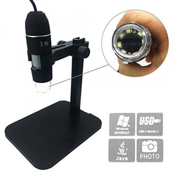 Digital Microscope Klaren 1000x 8 Led 2mp Usb Magnifier Camera Made In Usa Shop Online In UAE