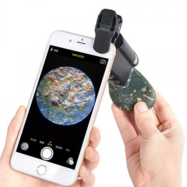 Original HaloVa Cellphone Magnifier, Universal 60X-100X Zoom Microscope for Mobile Phone online in UAE