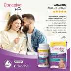 Conceive Plus Women's Fertility Prenatal Vitamins – Cycle Regulation + Key Nutrients, Balance Hormones, Aid Natural Conception – Folate Folic Acid, Pills – 60 Vegetarian Soft Capsules