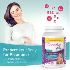 Conceive Plus Women's Fertility Prenatal Vitamins – Cycle Regulation + Key Nutrients, Balance Hormones, Aid Natural Conception – Folate Folic Acid, Pills – 60 Vegetarian Soft Capsules