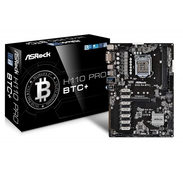 ASRock H110 Pro BTC+ 13GPU Mining Motherboard Cryptocurrency