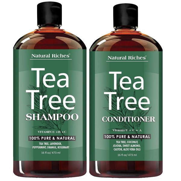 Buy Sulfate Free Anti Dandruff Tea-Tree-Oil Shampoo And Conditioner Set Imported From USA