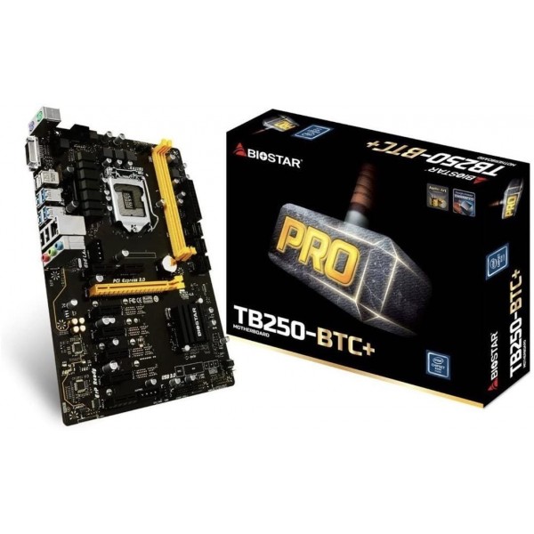 Biostar Tb250-btc+ 8 Gpu Support Lga 1151 Core I..